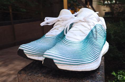 sneakers made from recycled plastic.